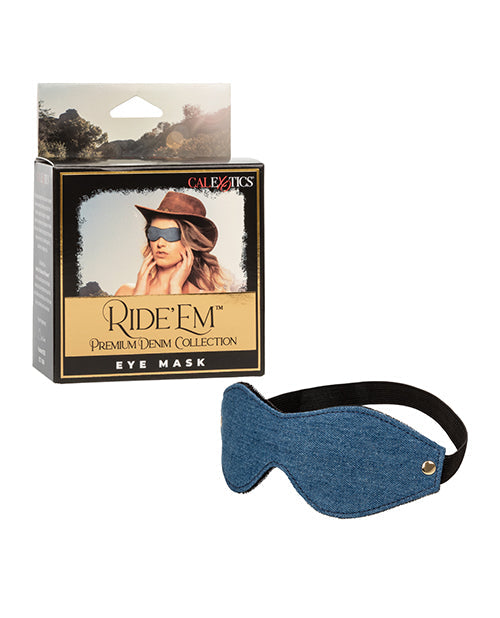 Ride 'em Premium Denim Collection Eye Mask Blindfold