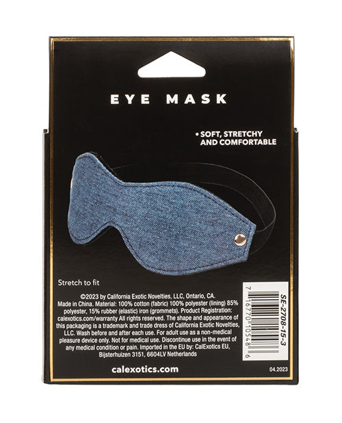 Ride 'em Premium Denim Collection Eye Mask Blindfold