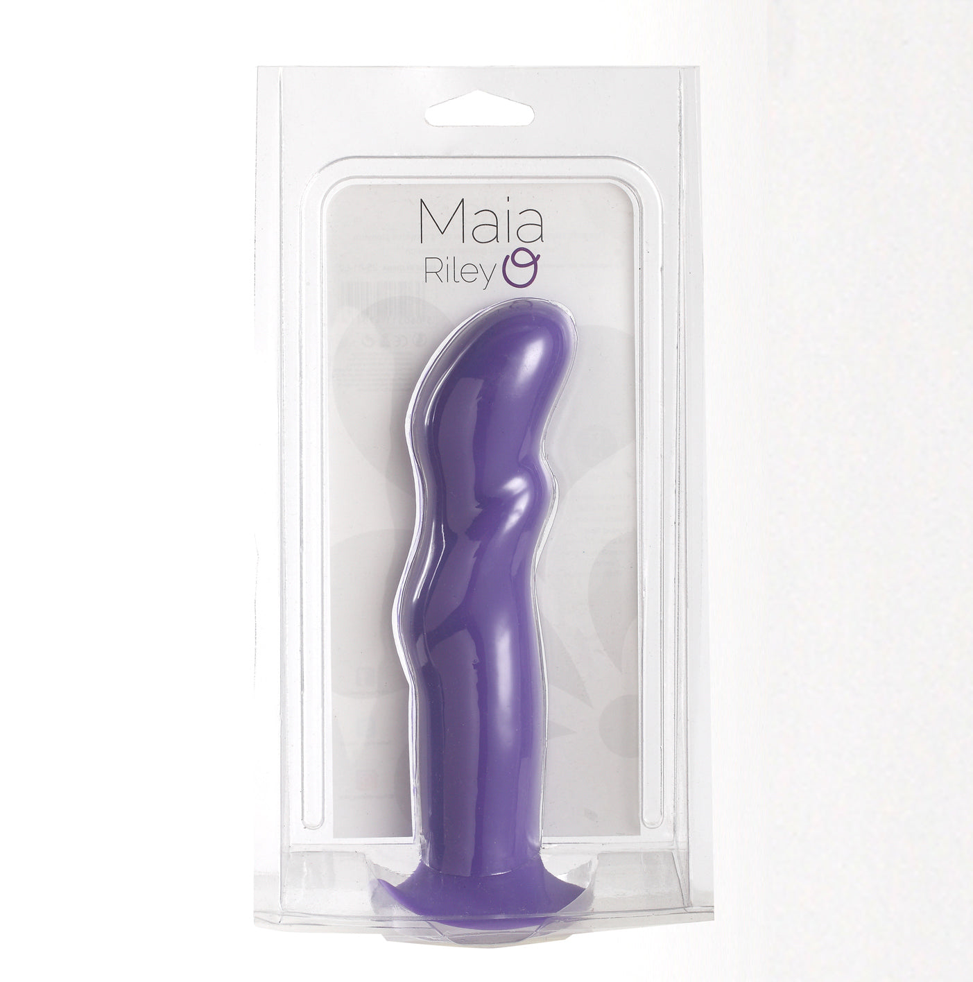 Riley Silicone Swirled Dong - Neon Neon Purple