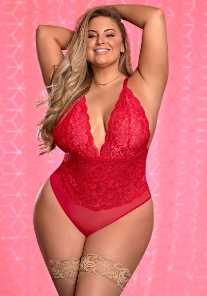 Risque Business Teddy Red / 2XL