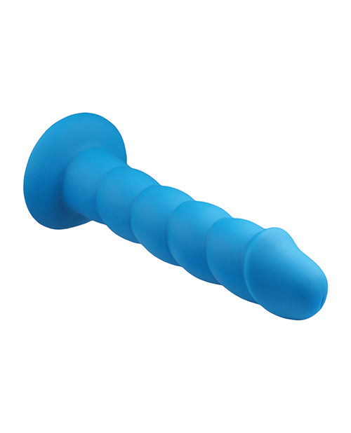 Rock Candy Suga Daddy Silicone Dildo - Blue