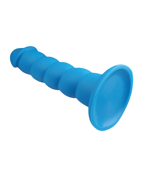 Rock Candy Suga Daddy Silicone Dildo - Blue