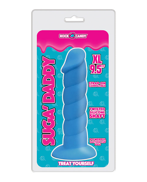 Rock Candy Suga Daddy Silicone Dildo - Blue