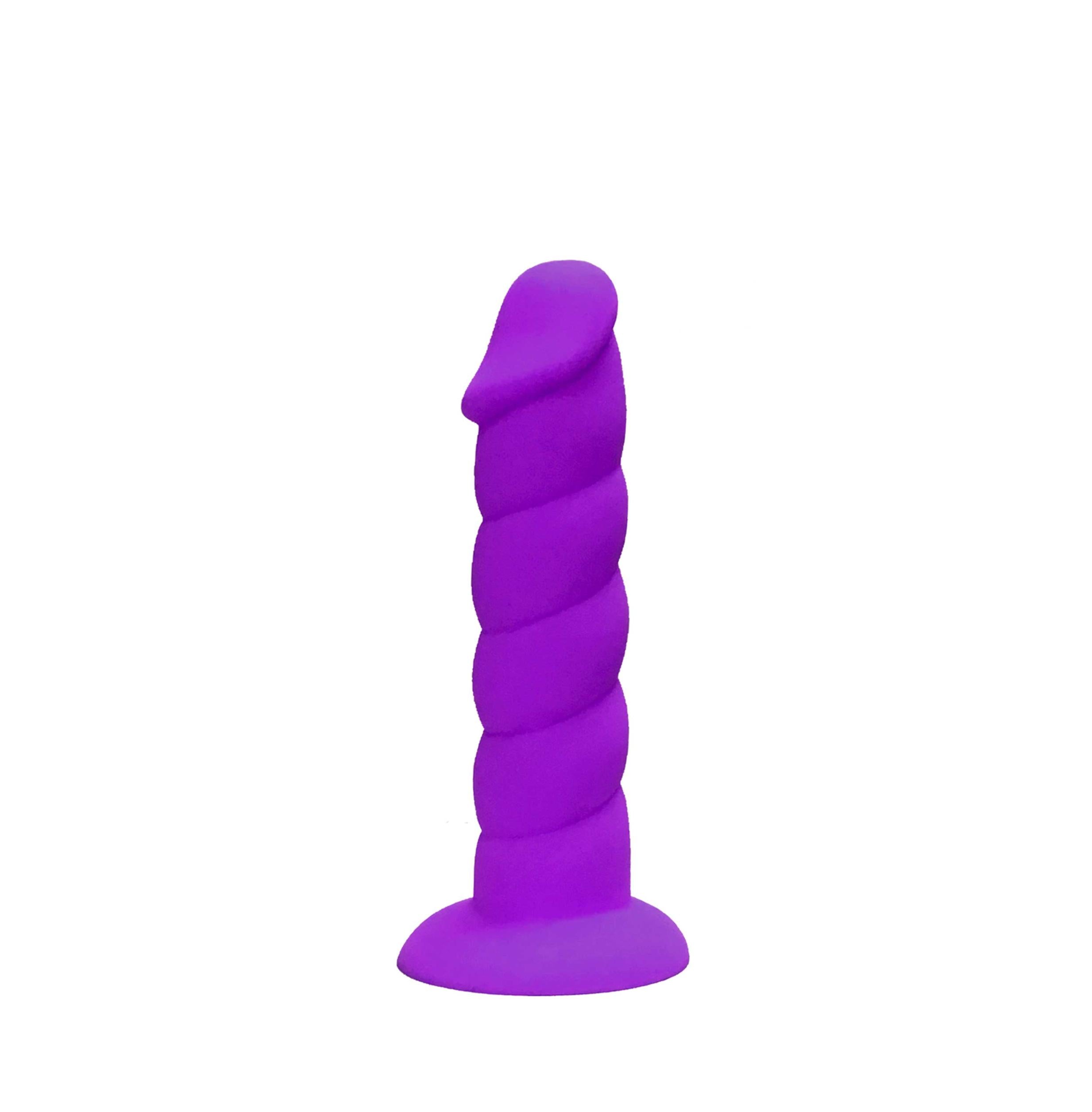 Rock Candy Suga Daddy Silicone Dildo - Purple