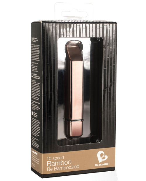 Rock Off Bamboo 10 Speed Rose Gold Vibrator Rose Gold