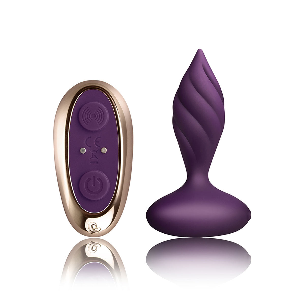 Rocks Off Petite Sensations Desire Plug W/remote - Purple