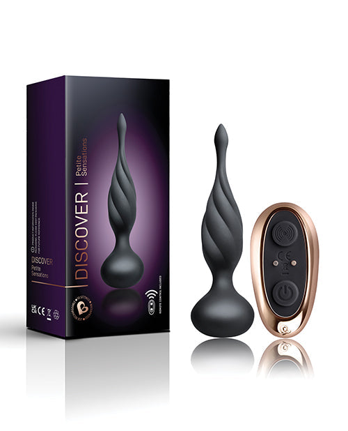 Rocks Off Petite Sensations Discover Plug W/remote Black