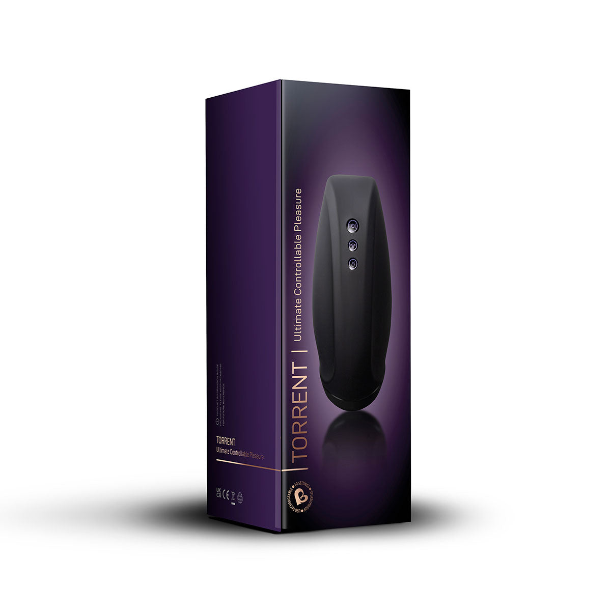 Rocks Off Torrent Rechargeable Stroker - Black