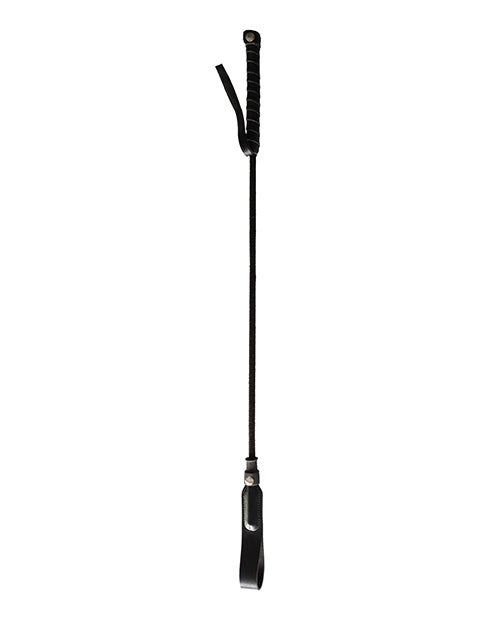 Rouge Long Riding Crop Slim Tip Black