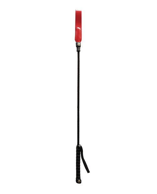 Rouge Long Riding Crop Slim Tip Red