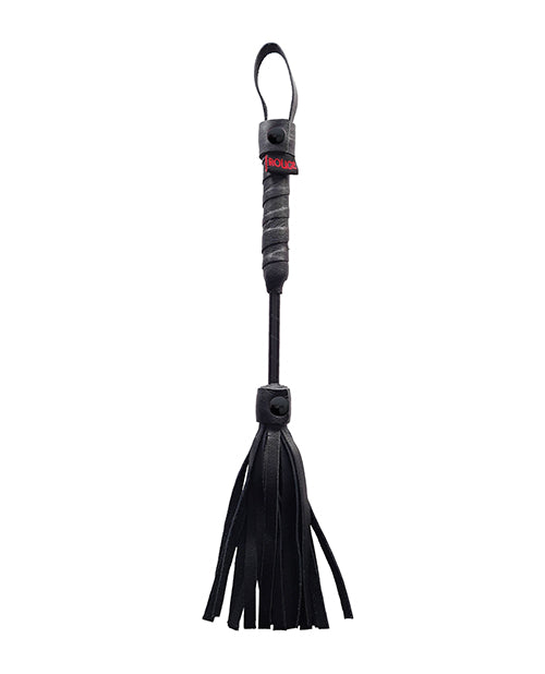 Rouge Mini Leather Flogger Black