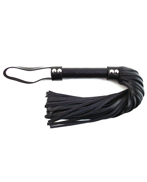 Rouge Short Leather Flogger Black