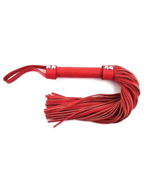 Rouge Short Leather Flogger Red