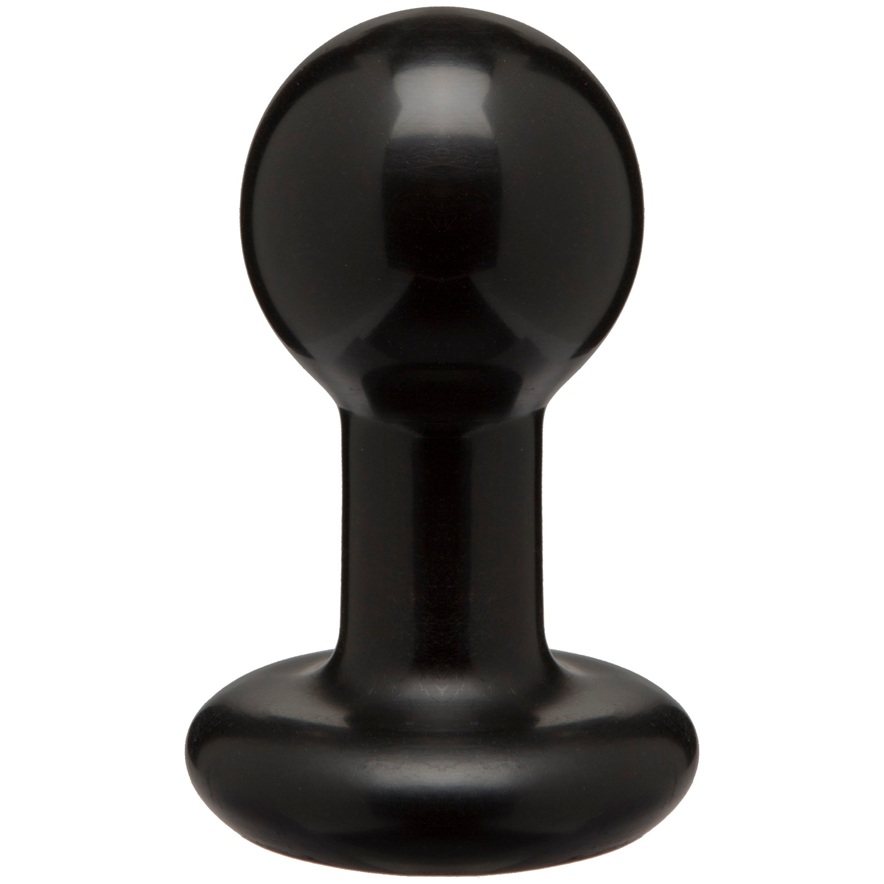 Round Butt Plug - Small - Black Small