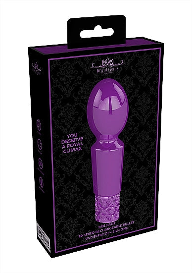 Royal Gems Brilliant Rechargeable Silicone Bullet Pink