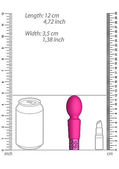 Royal Gems Brilliant Rechargeable Silicone Bullet Pink