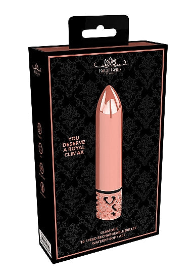 Royal Gems Glamour Abs Bullet Rechargeable Gold Rose
