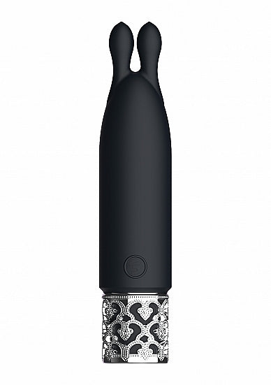 Royal Gems Twinkle Silicone Bullet Rechargeable Black Black