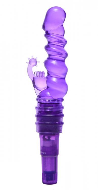 Royal Rocket Ribbed Rabbit Vibrator Vive - Purple