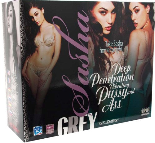 Sasha Grey Ultraskyn Deep Penetration Vibrating Pussy and Ass