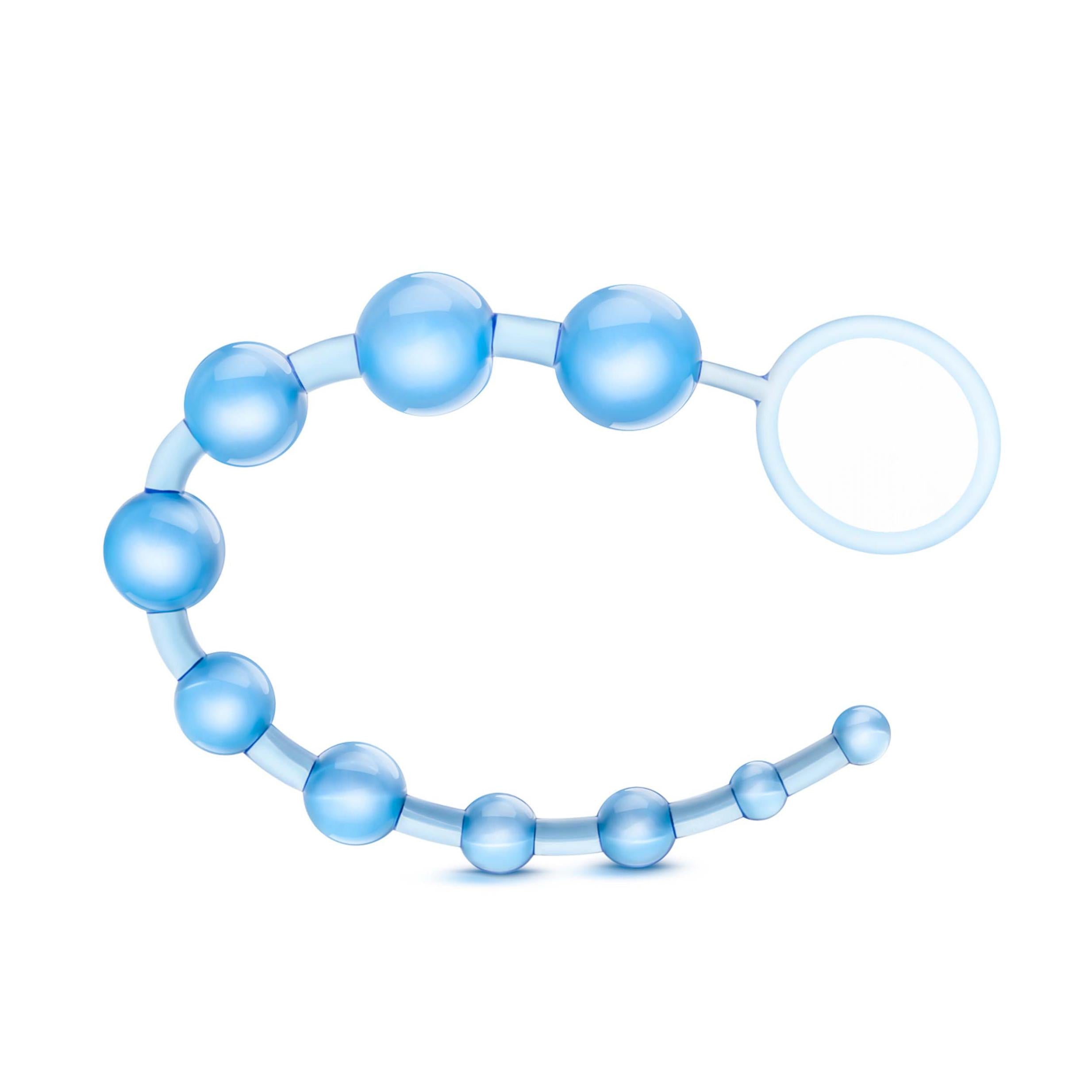 Sassy 10 Anal Beads Blue