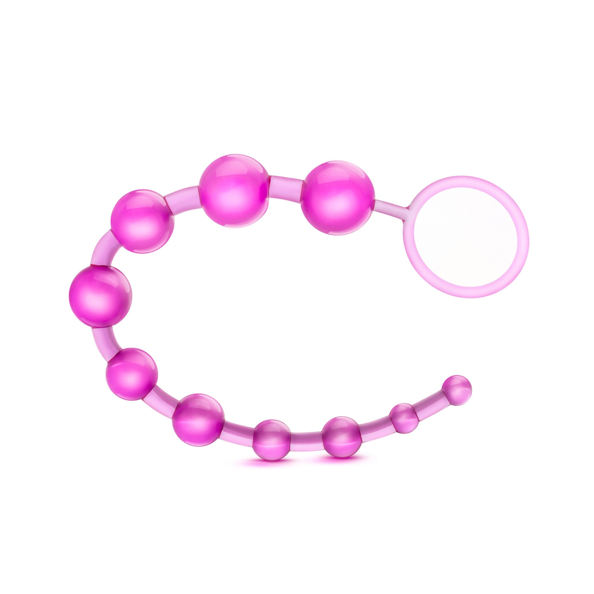 Sassy 10 Anal Beads - Pink Pink