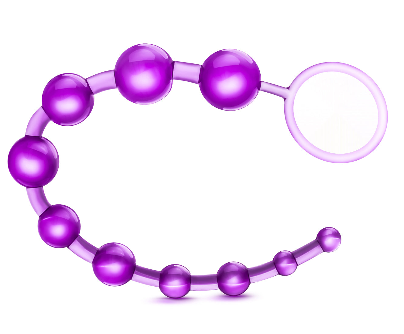 Sassy 10 Anal Beads - Purple Purple