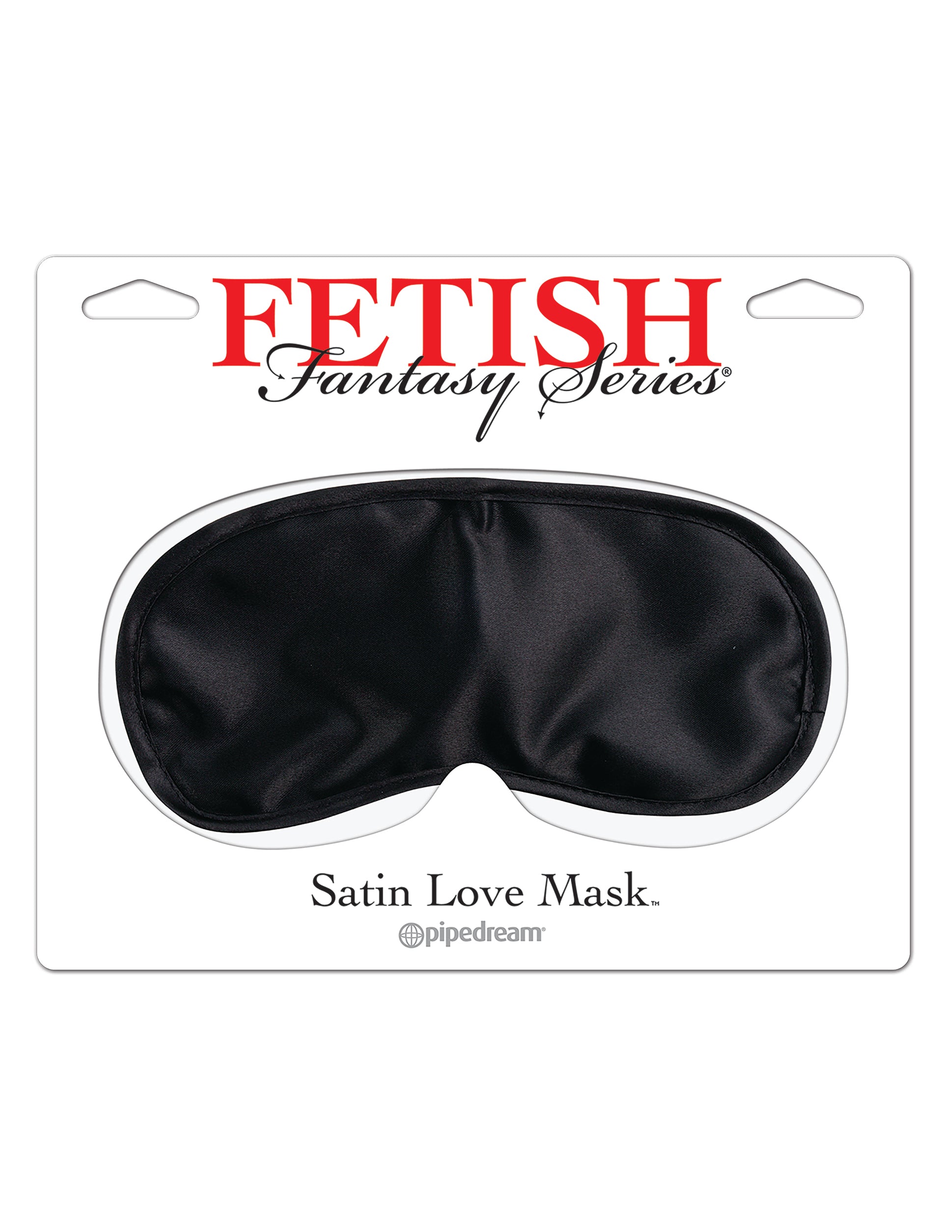 Satin Love Mask Black