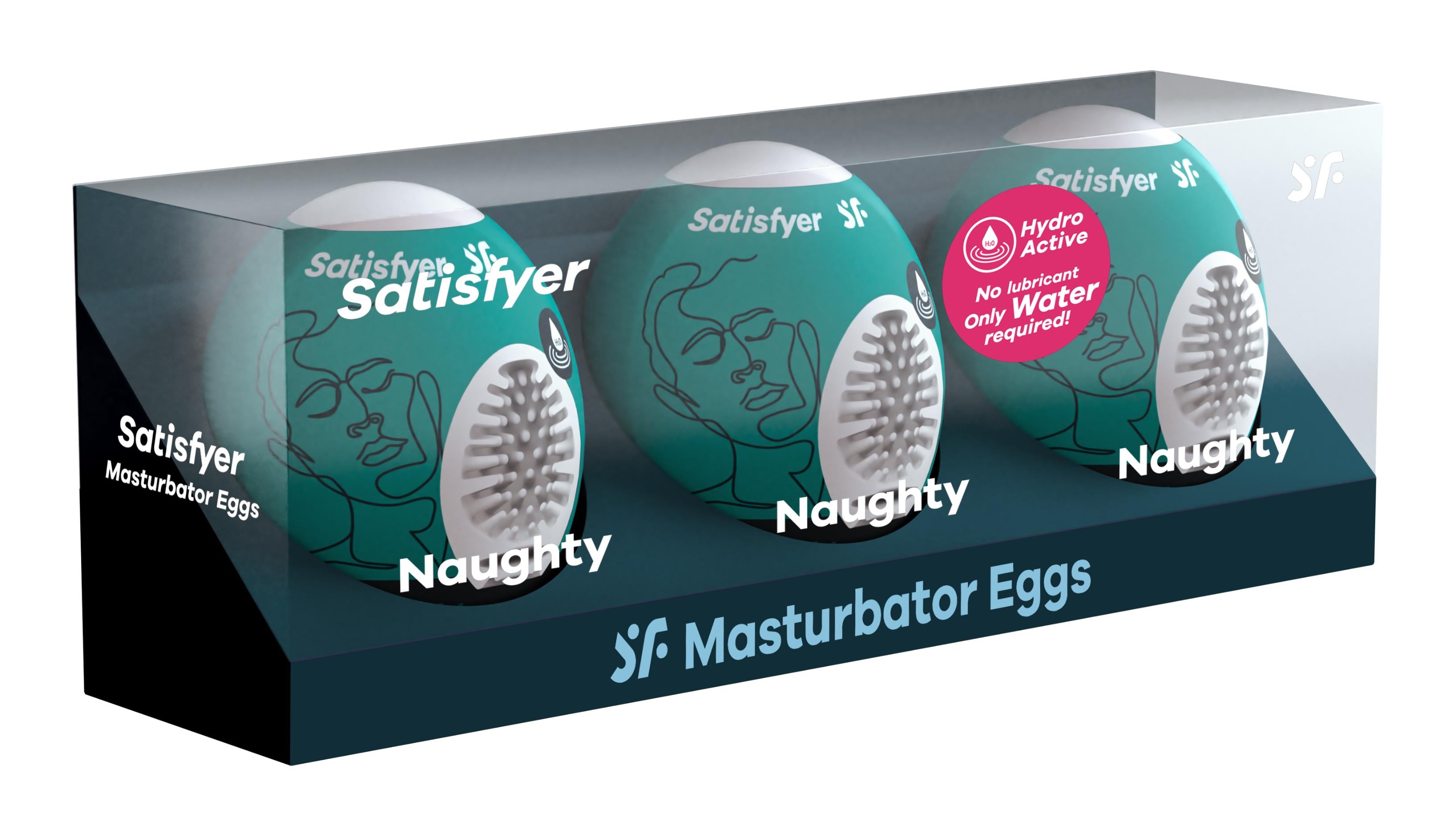 Satisfyer 3 Pc Set Masturbator Egg - - Naughty