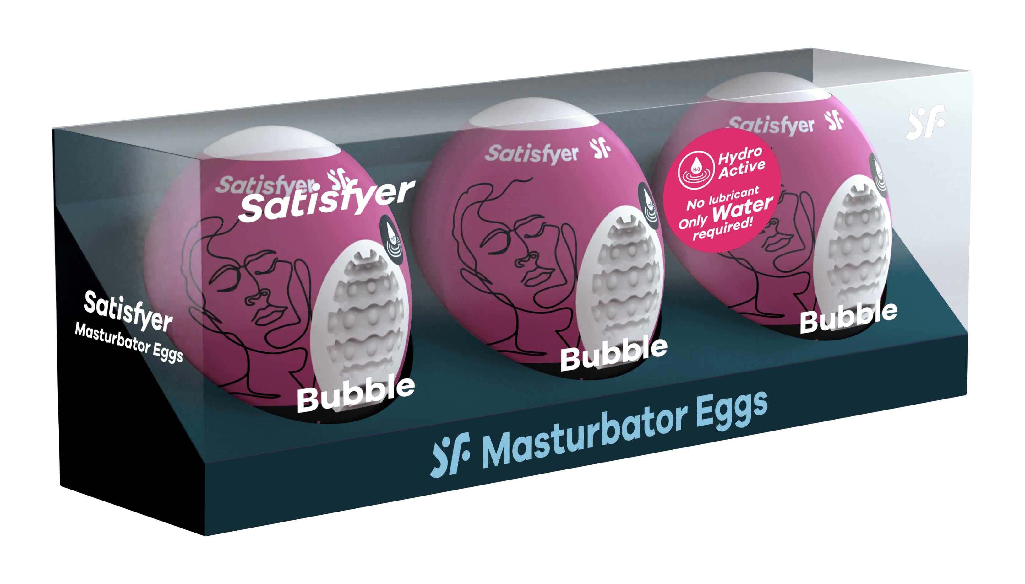 Satisfyer 3 Pc Set Masturbator Egg - - Violet