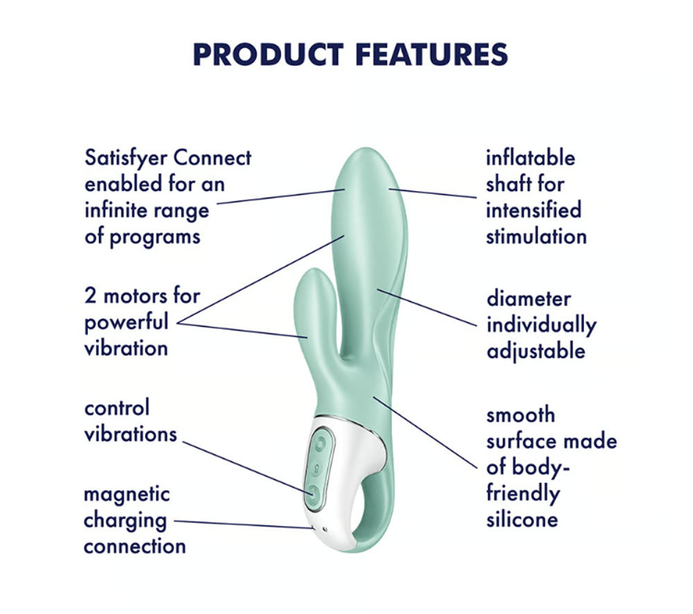 Satisfyer Air Pump Bunny 5+ Mint