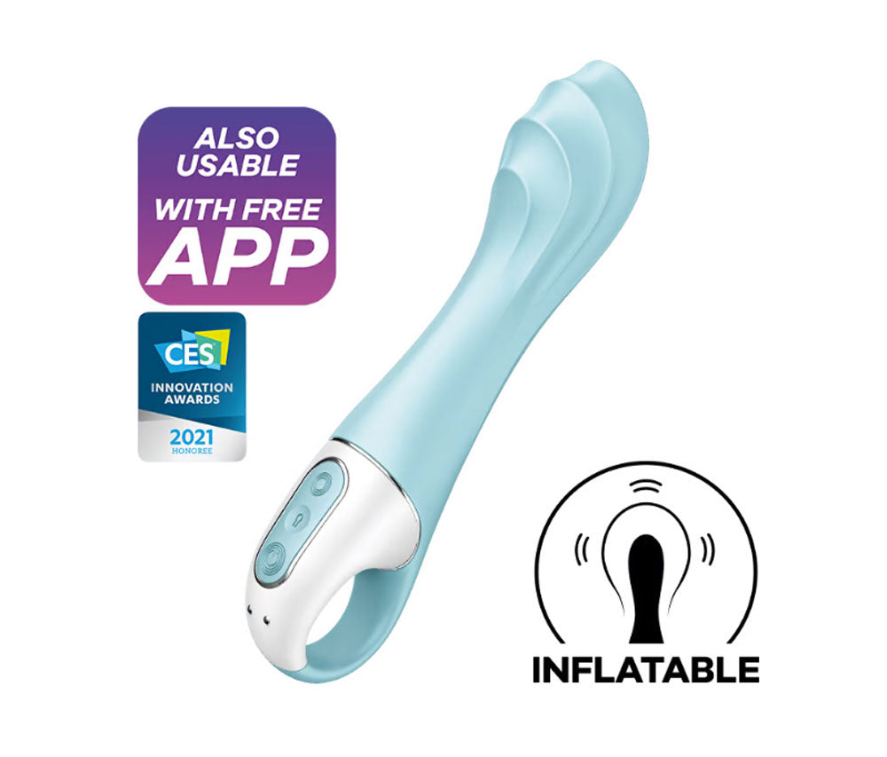 Satisfyer Air Pump Vibrator 5+ Blue