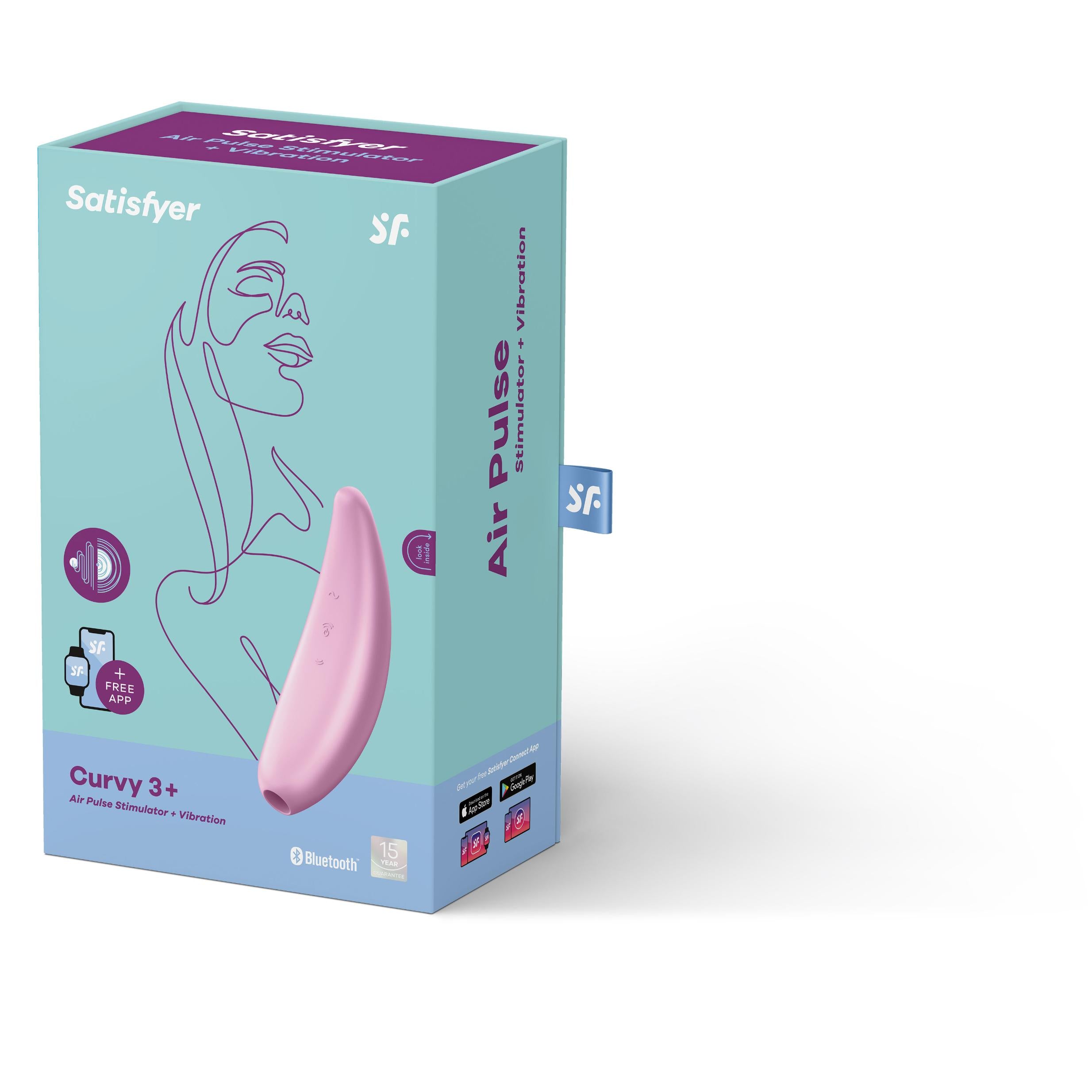 Satisfyer Curvy 3+ Pink Vibrator with App