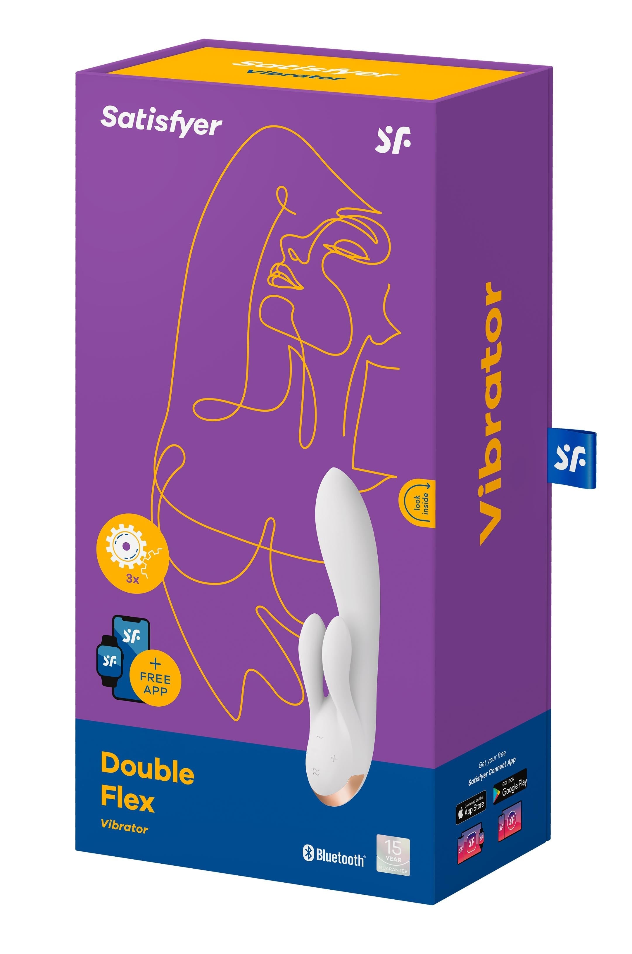 Satisfyer Double Flex Black Rabbit Vibrator