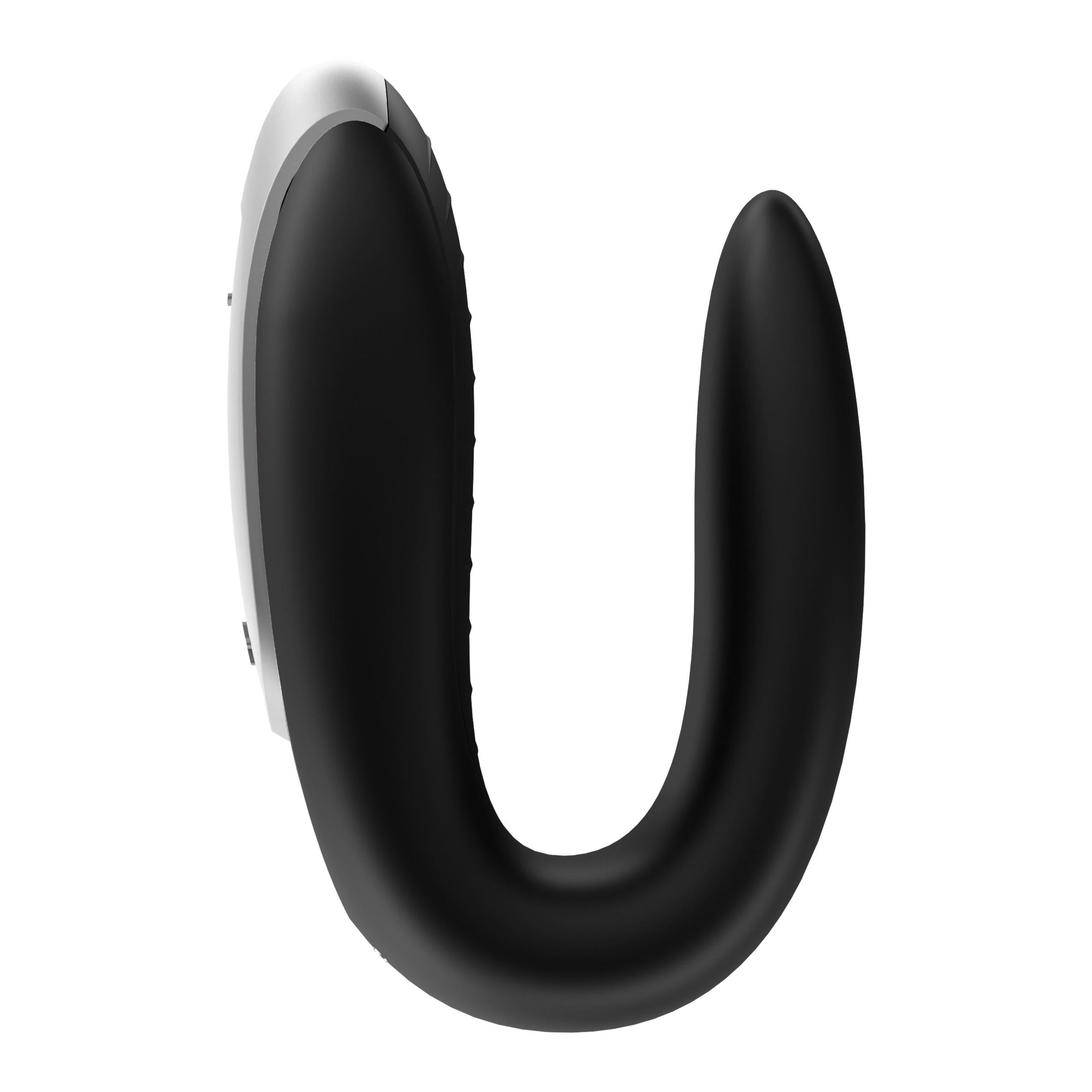 Satisfyer Double Fun Vaginal and Clitoral Vibrator Black