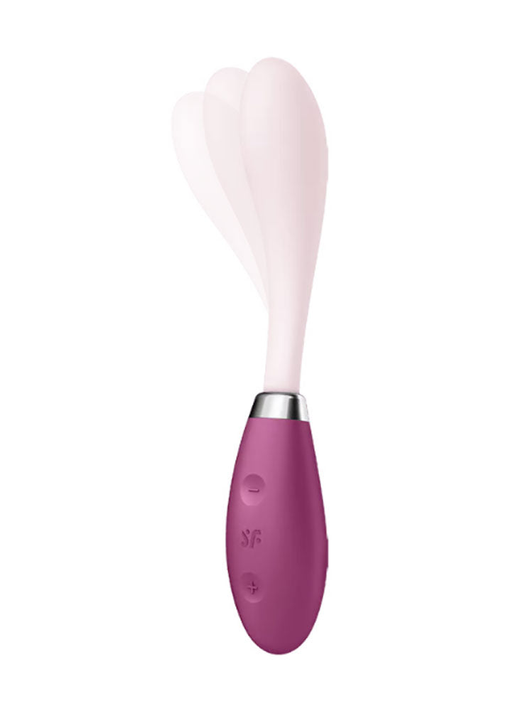 Satisfyer G-Spot Vibrator Flex 3 - Multi Vibrator - Red Red