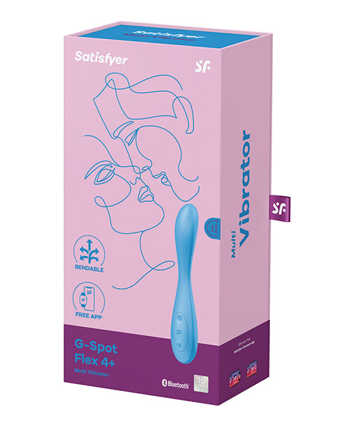 Satisfyer G-Spot Vibrator Flex 4 Connect App - Multi  Vibrator - Blue