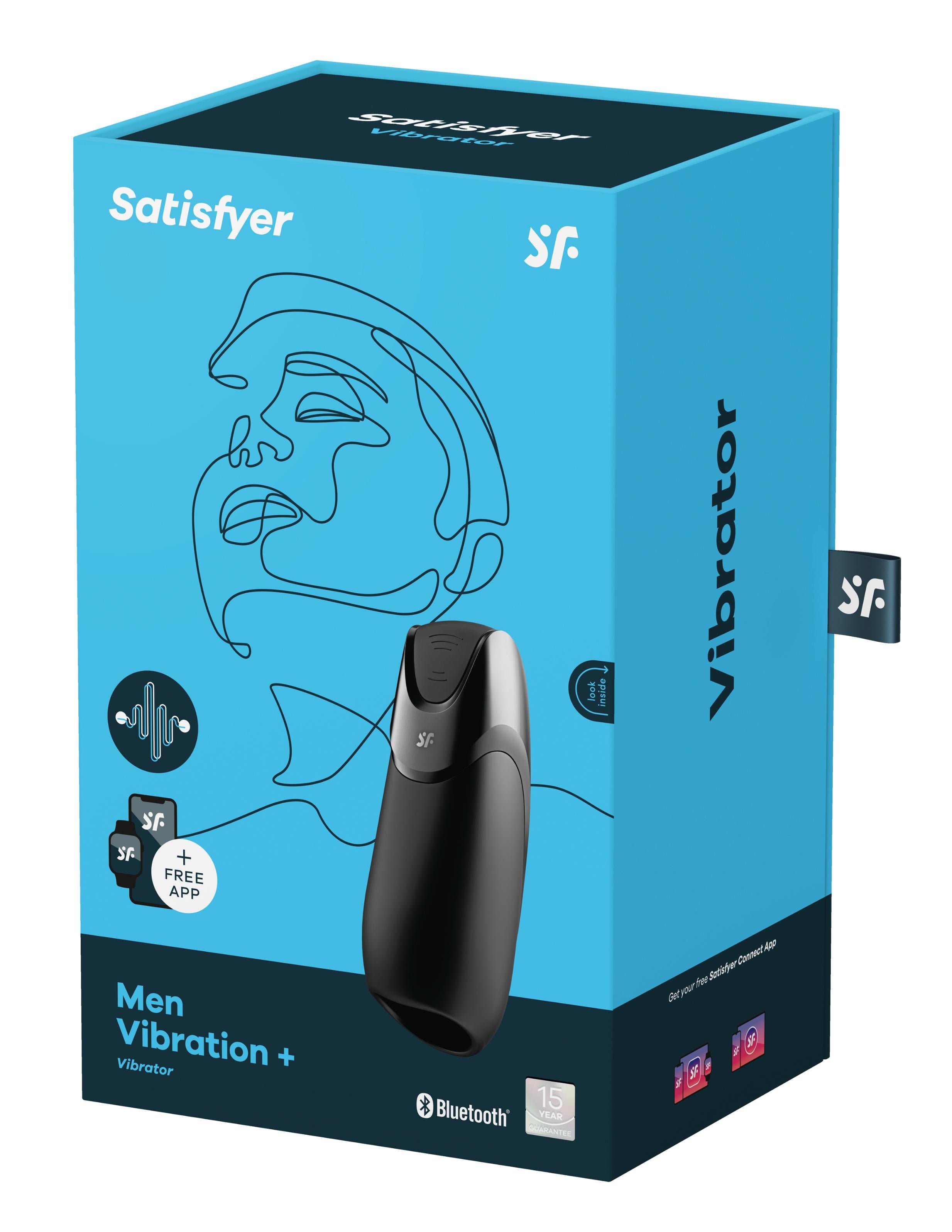 Satisfyer Men Vibration Plus Vibrator - Black