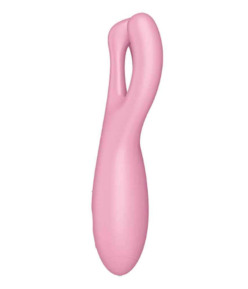Satisfyer Threesome 4 Vaginal and Clitoral Vibrator - Pink