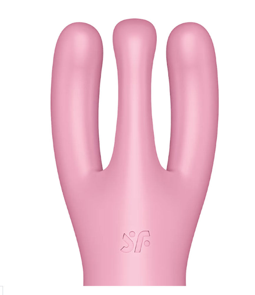 Satisfyer Threesome 4 Vaginal and Clitoral Vibrator - Pink