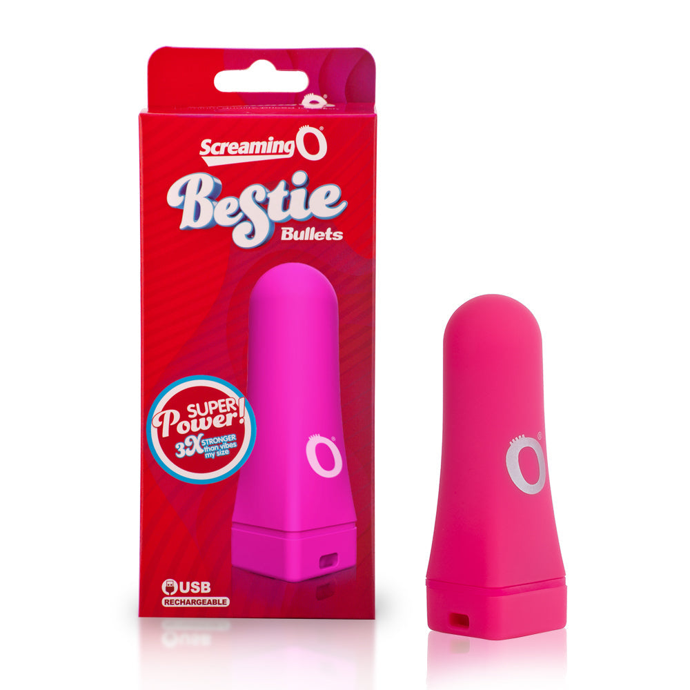 Screaming O Charged Bestie Bullet Vibrator - Pink