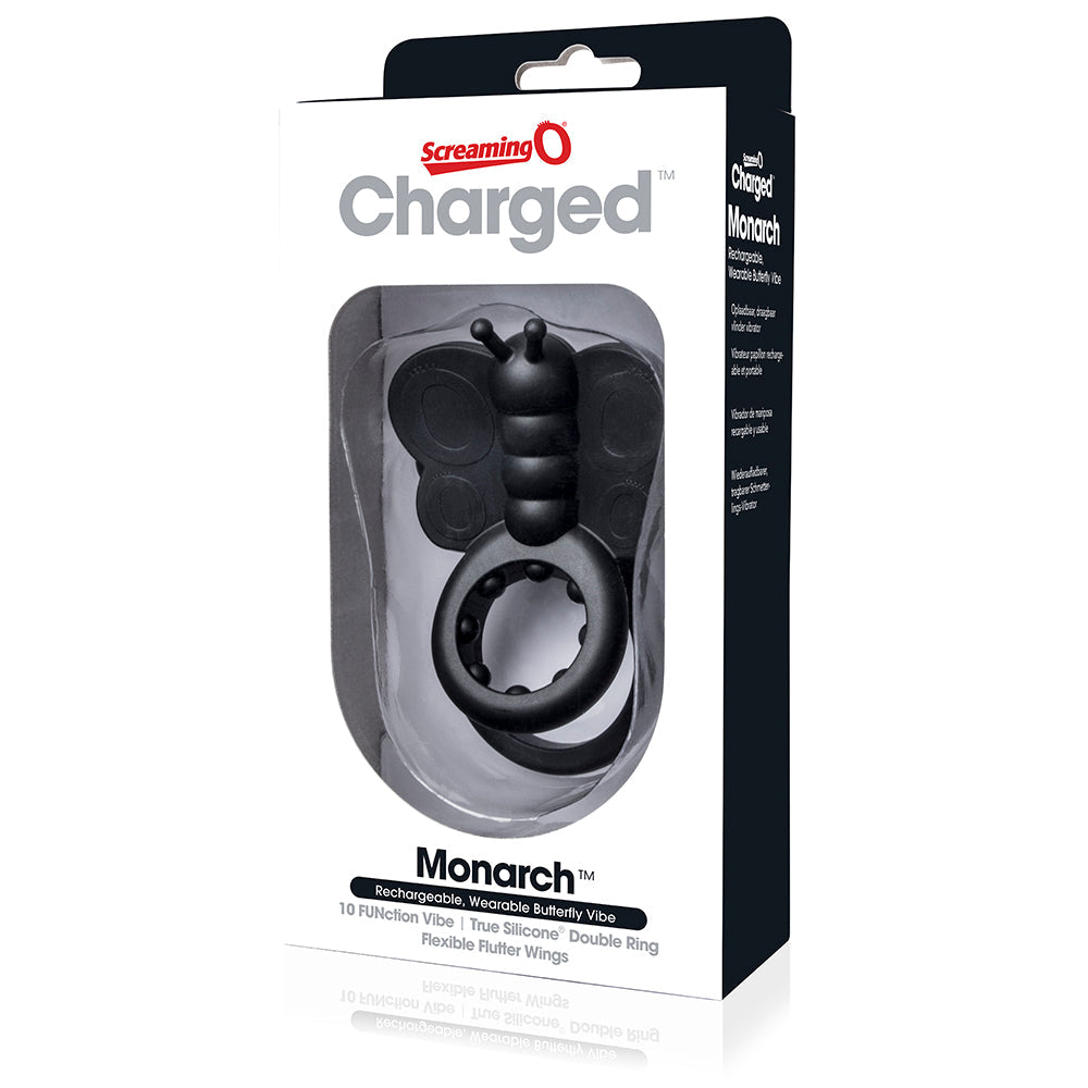 Screaming O Charged Monarch Vooom Mini Vibrator Black