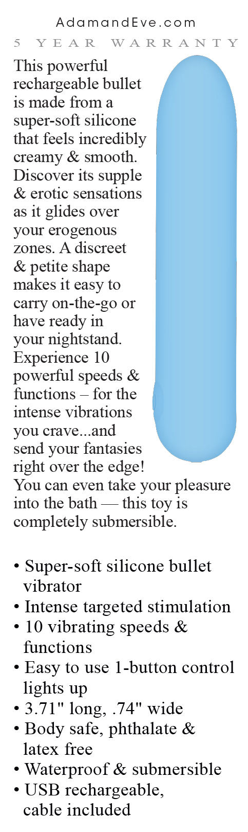 Seductive Eve's Silky Sensations Rechargeable Bullet