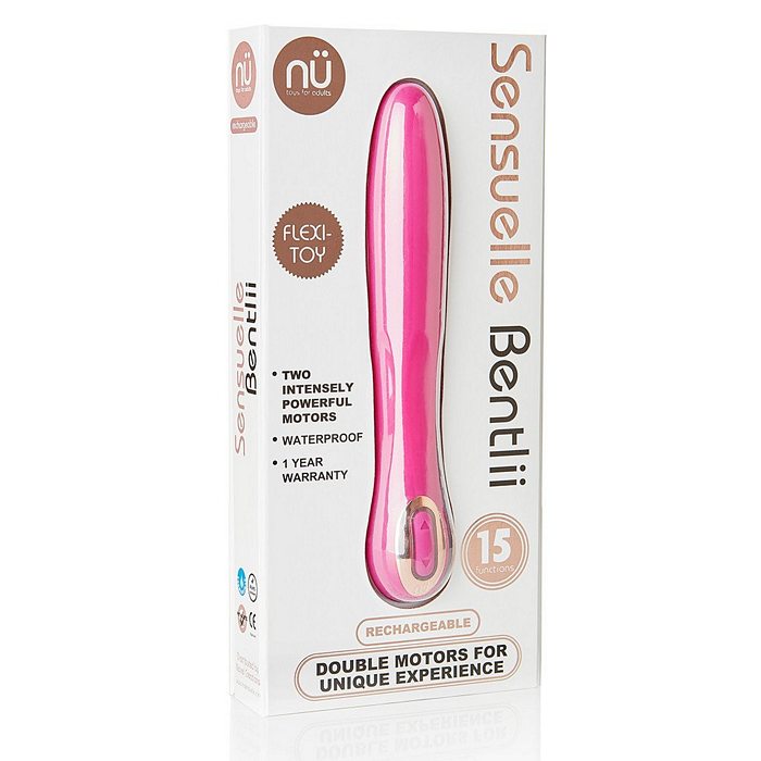 Sensuelle Bentlii Magenta 15 Function Double Motor Vibrator Magenta