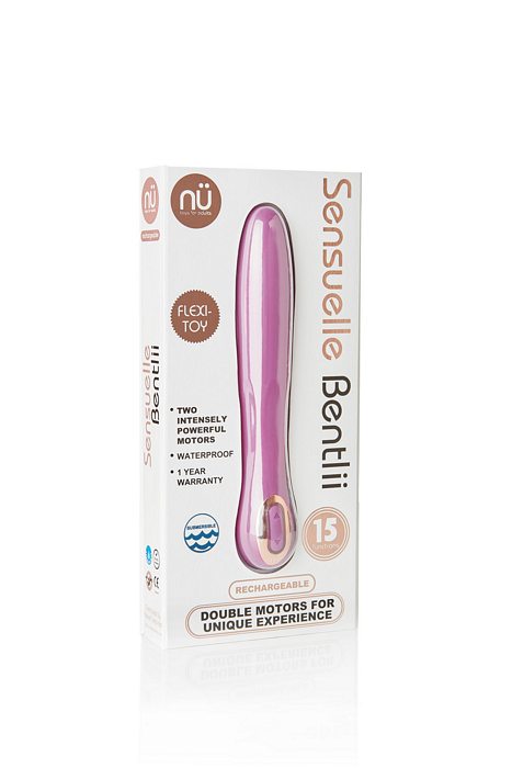 Sensuelle Bentlii Magenta 15 Function Double Motor Vibrator Orchid Purple