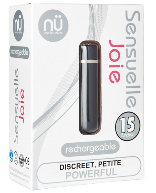 Sensuelle Joie Bullet Vibrator 15 Functions of Pure Pleasure Black