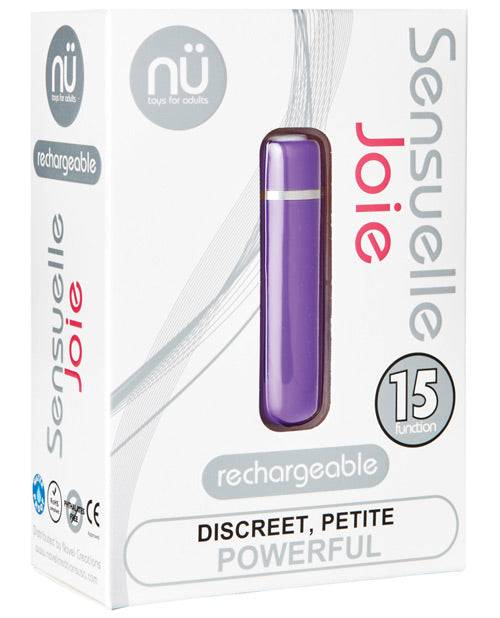 Sensuelle Joie Bullet Vibrator 15 Functions of Pure Pleasure Purple