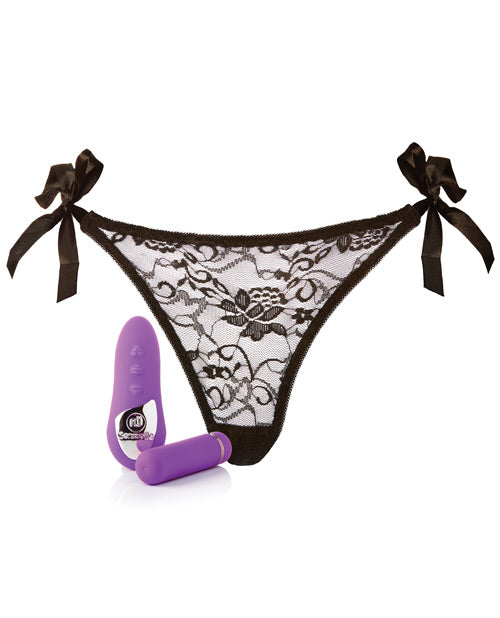 Sensuelle Pleasure Panty White Remote Control Purple