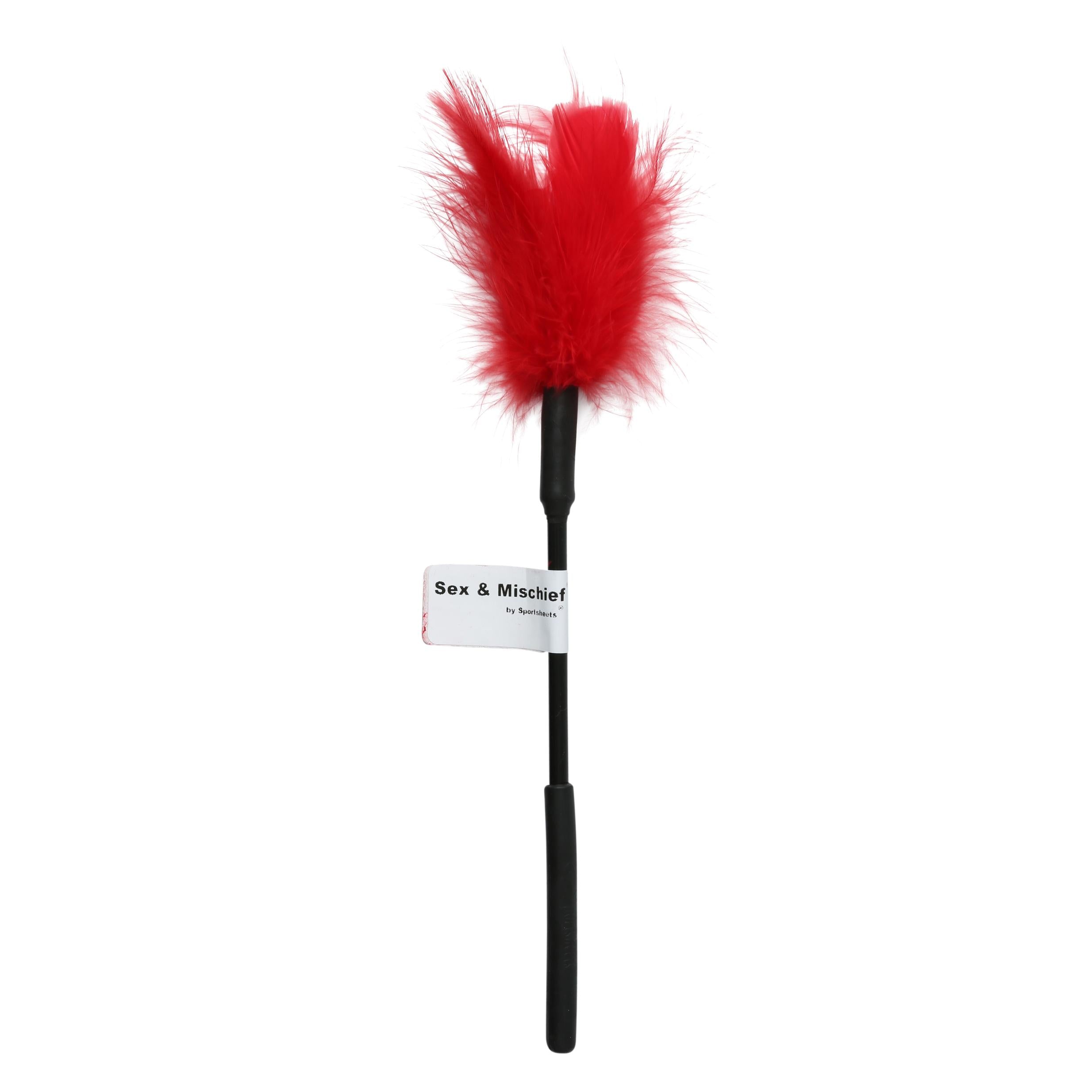 Sex and Mischief Feather Tickler Red