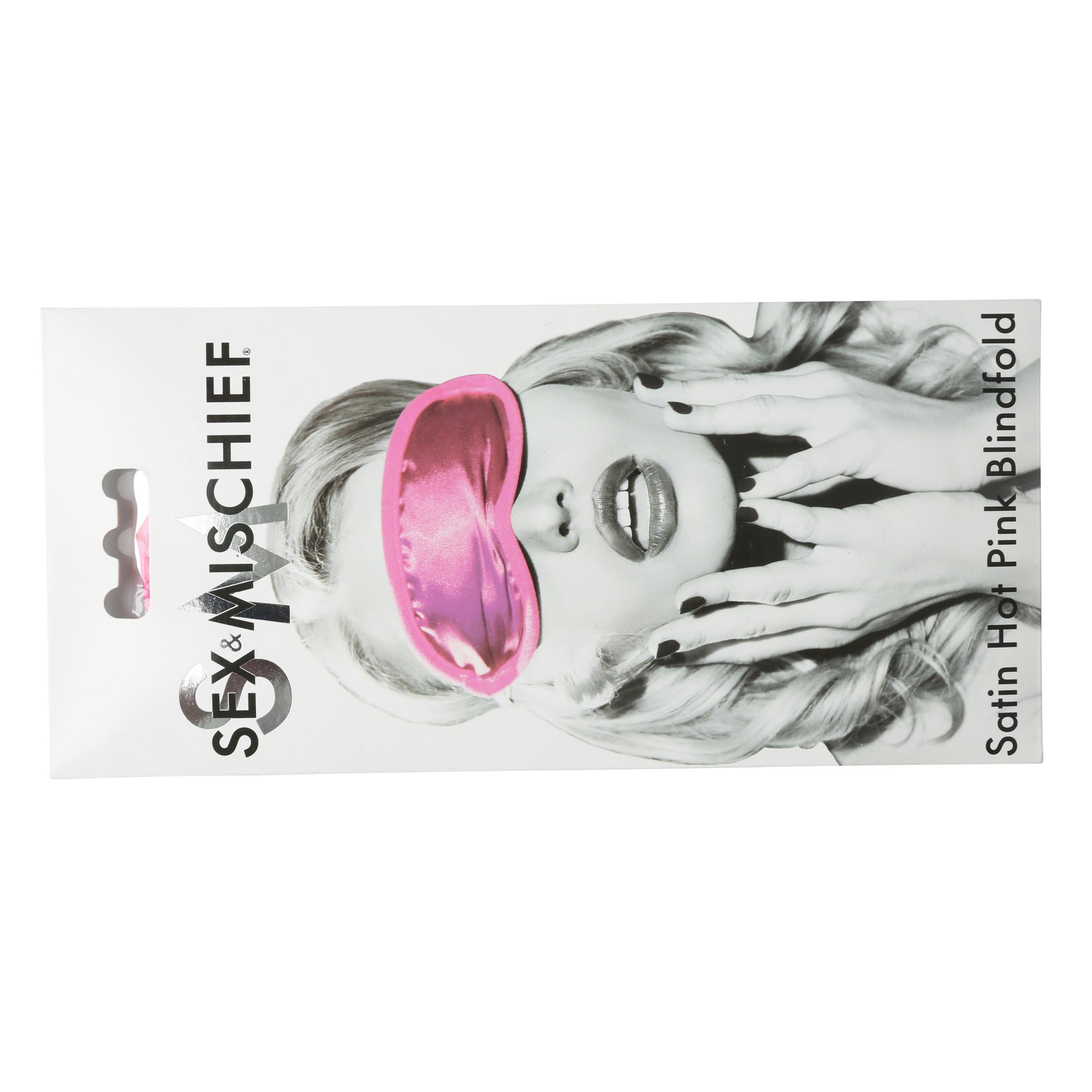 Sex and Mischief Satin Blindfold Hot Pink